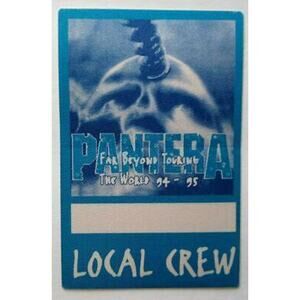 Pantera Backstage Music Pass Original Far Beyond Driven Heavy Metal Skull Blue